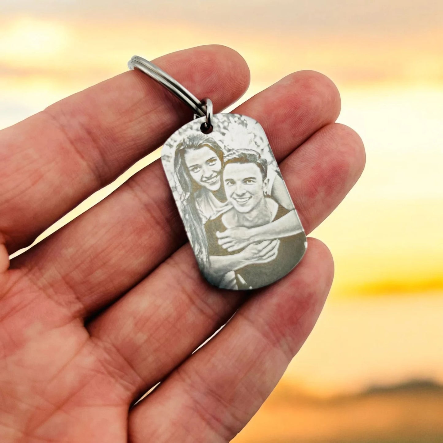 Laser Engraved Photo Keyring