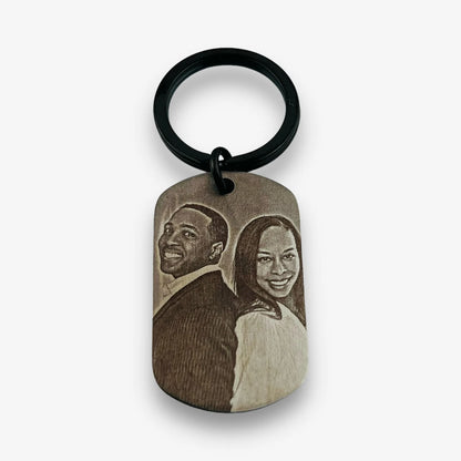 Laser Engraved Photo Keyring