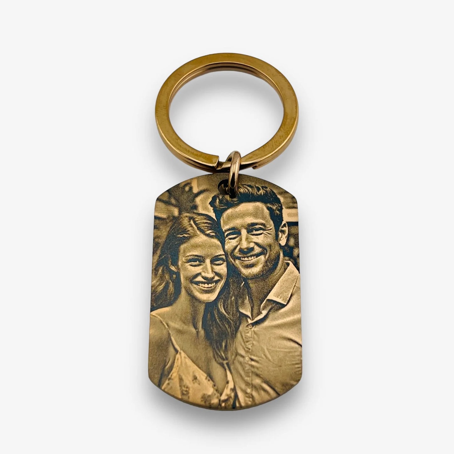 Laser Engraved Photo Keyring